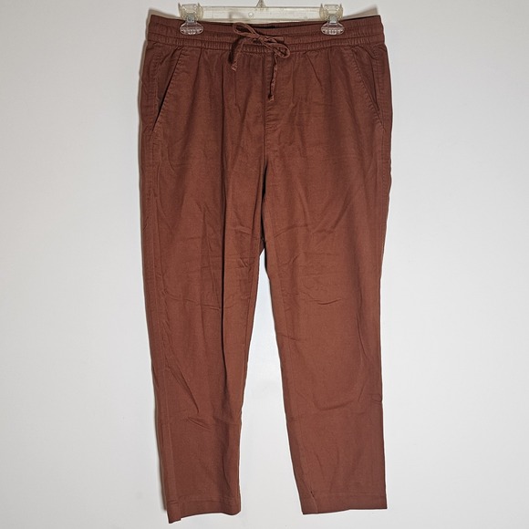 GAP Pants - Gap Pants Womens Medium Orange Brick Drawstring Chino Stretch Office Workwear M